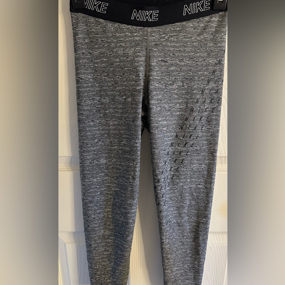 Nike Heather Gray Athletic Leggings